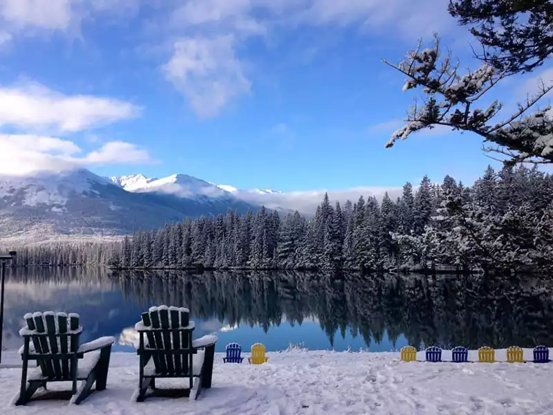 Christmas in the Canadian Rockies Winter Rail Vacations | Fairmont Jasper Park Lodge