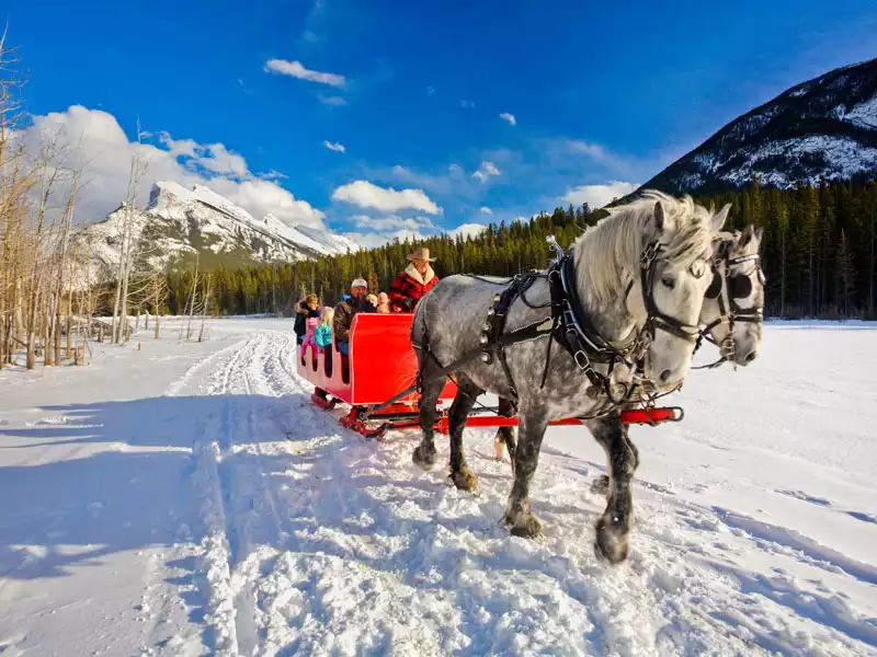 Christmas in the Canadian Rockies Winter Rail Vacations | Fairmont Chateau Lake Louise