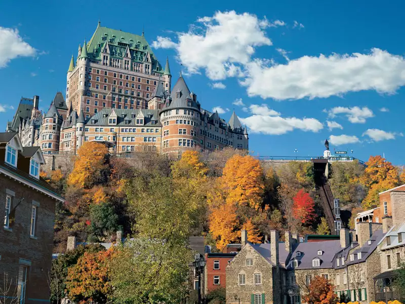 Stay at the Fairmont Le Chateau Frontenac Hotel | Eastern Canada Train Vacations