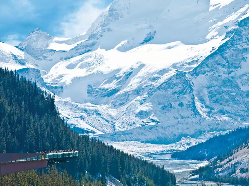 Majestic Canada Rail Vacation through the Rockies | Columbia Icefield Skywalk